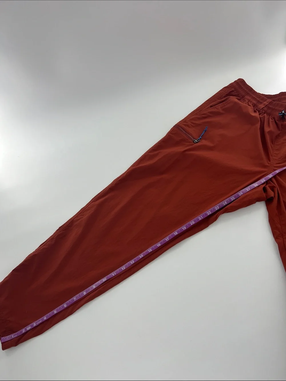 REI Men's Trailmade Rust Jogger Pants Zip Pocket Nylon Spandex